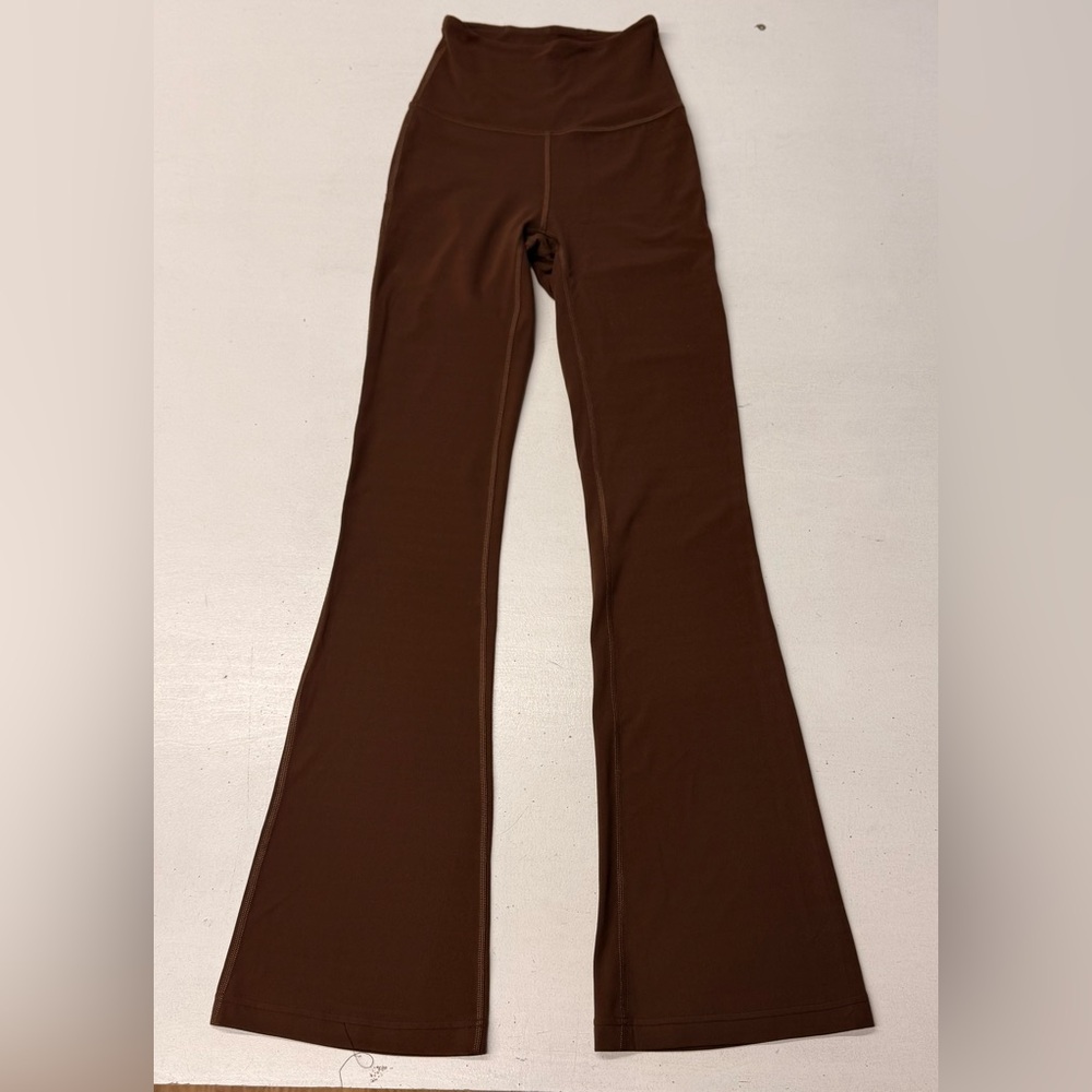 LULULEMON Brown High-Waist Bootcut Flare Yoga Pants XXS XS 0